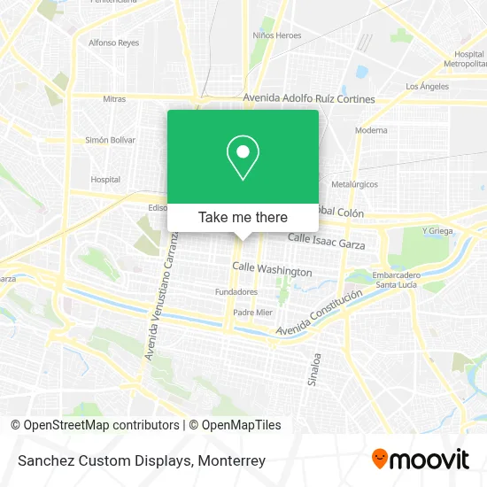 Sanchez Custom Displays map