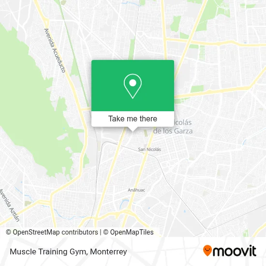 Muscle Training Gym map