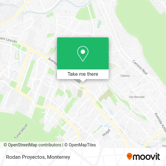 Rodan Proyectos map