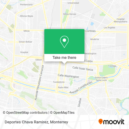 Deportes Chava Ramirez map