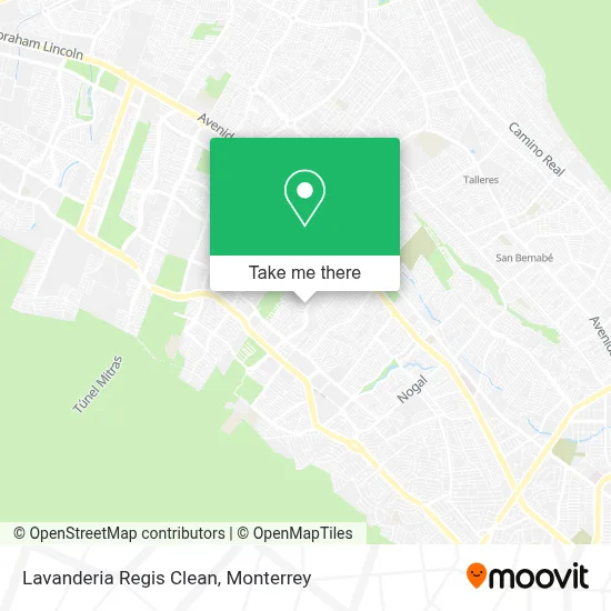 Lavanderia Regis Clean map