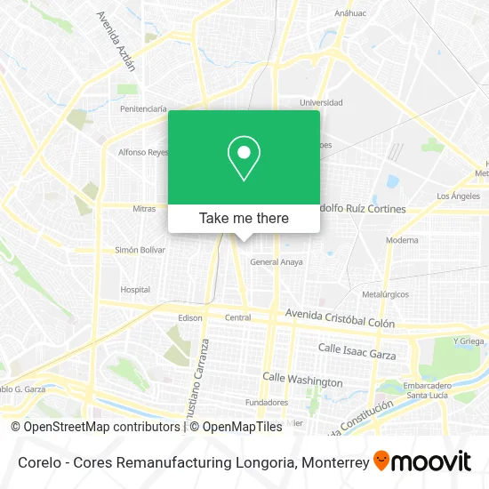 Corelo - Cores Remanufacturing Longoria map