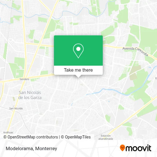 Modelorama map