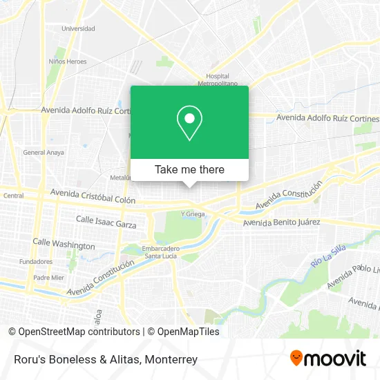 Roru's Boneless & Alitas map