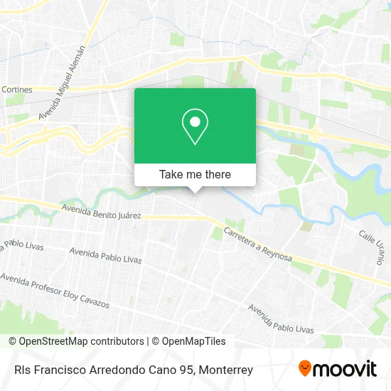 Rls Francisco Arredondo Cano 95 map