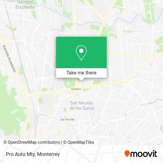 Pro Auto Mty map