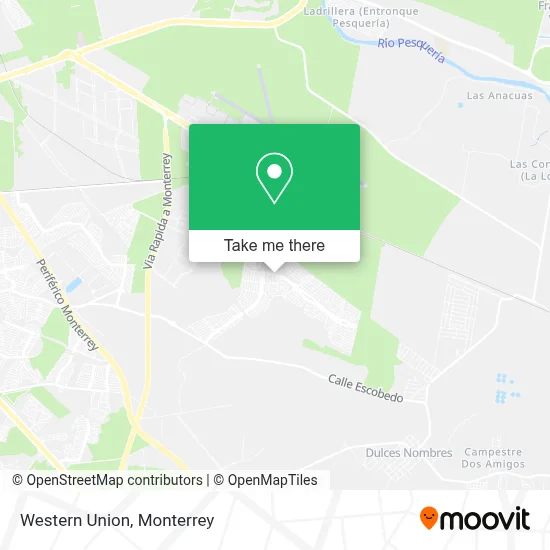 Western Union map