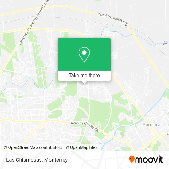 Las Chismosas map