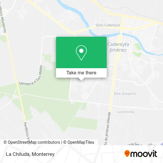 La Chiluda map