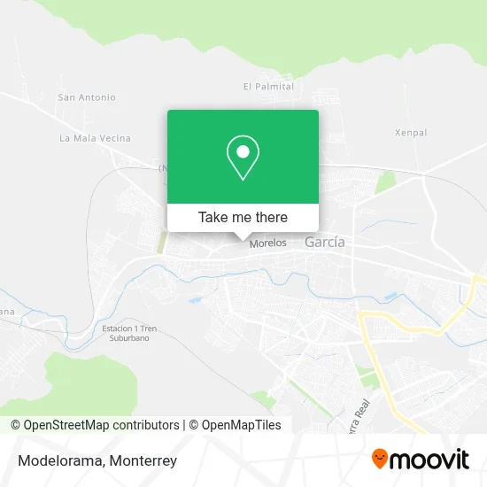 Modelorama map