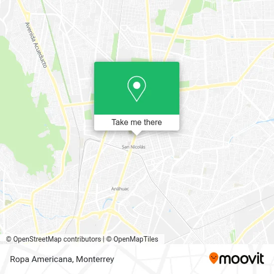 Ropa Americana map