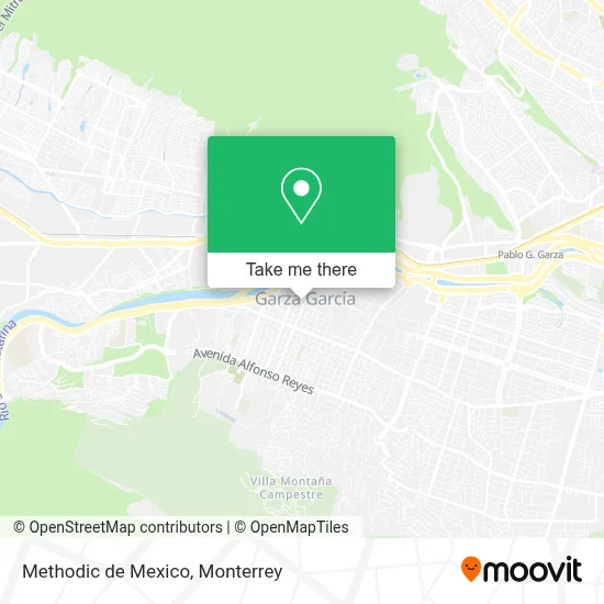 Methodic de Mexico map