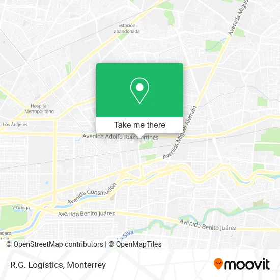 R.G. Logistics map