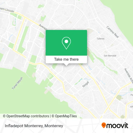 Infladepot Monterrey map