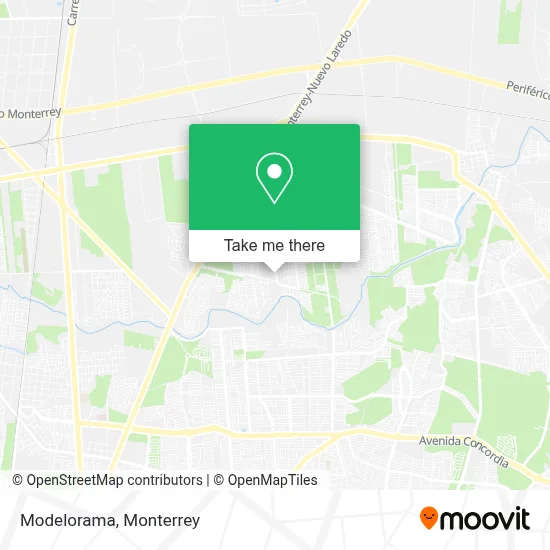 Modelorama map