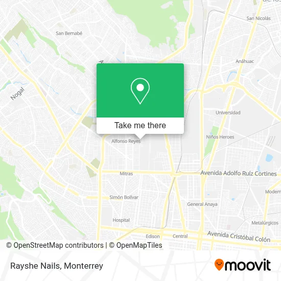 Rayshe Nails map