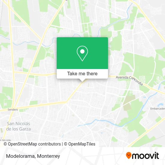Modelorama map
