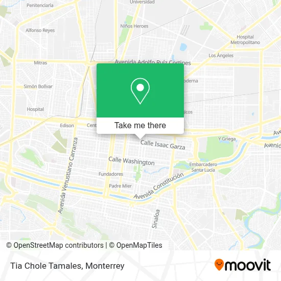 Tia Chole Tamales map
