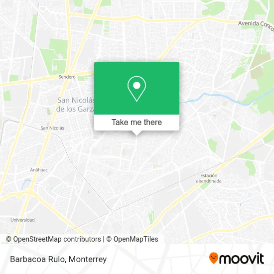 Barbacoa Rulo map