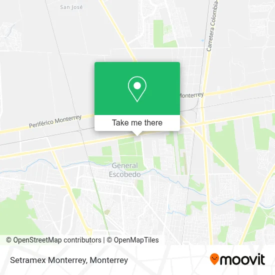 Setramex Monterrey map