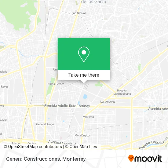 Genera Construcciones map