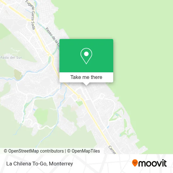 La Chilena To-Go map