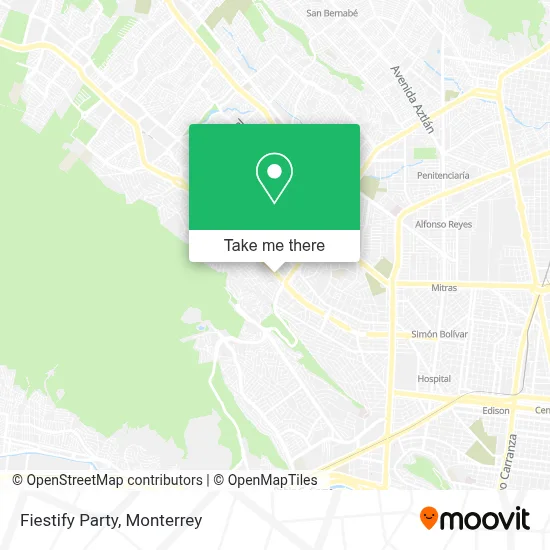 Fiestify Party map