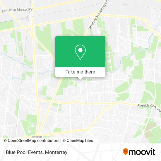 Blue Pool Events map