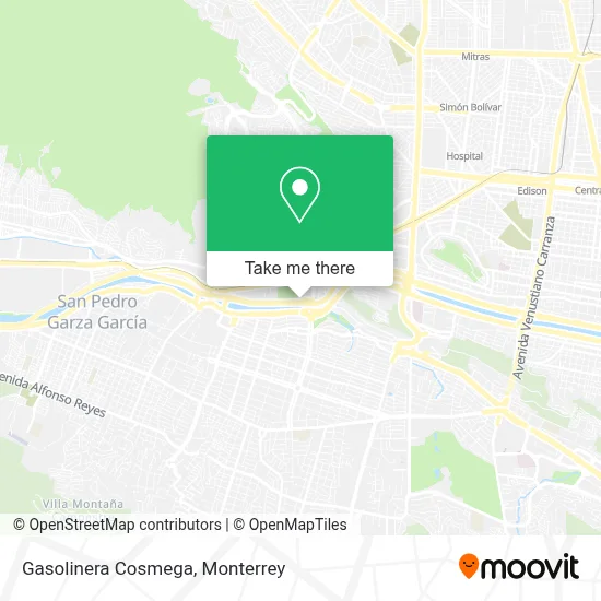 Gasolinera Cosmega map