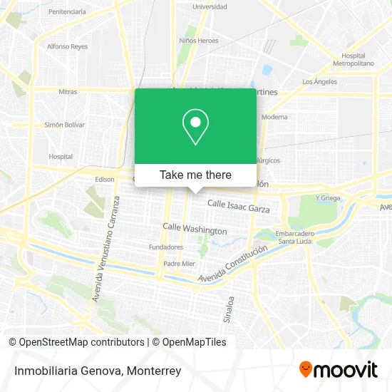 Inmobiliaria Genova map