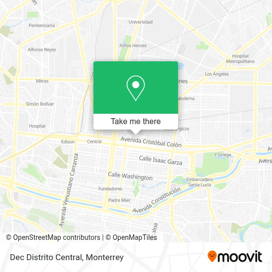 Dec Distrito Central map
