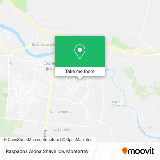 Raspados Aloha Shave Ice map