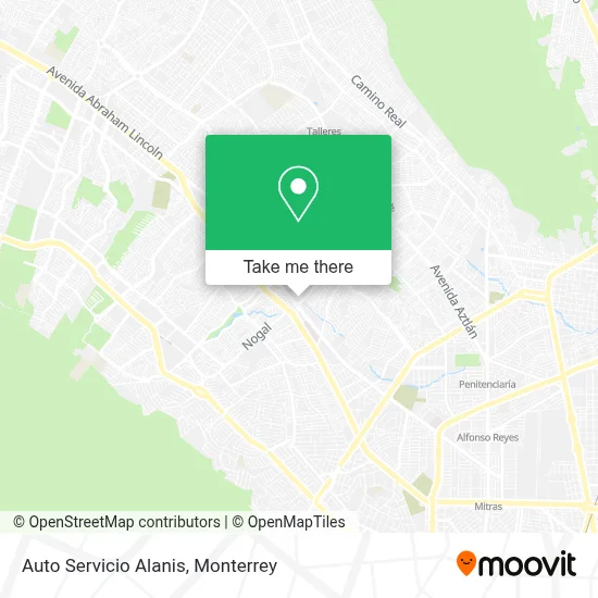 Auto Servicio Alanis map