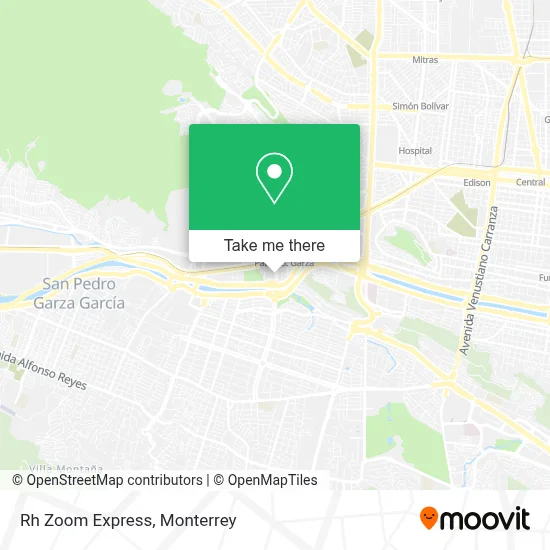 Rh Zoom Express map