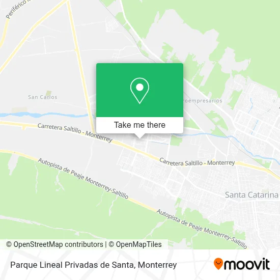 Parque Lineal Privadas de Santa map