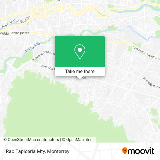 Rao Tapicería Mty map