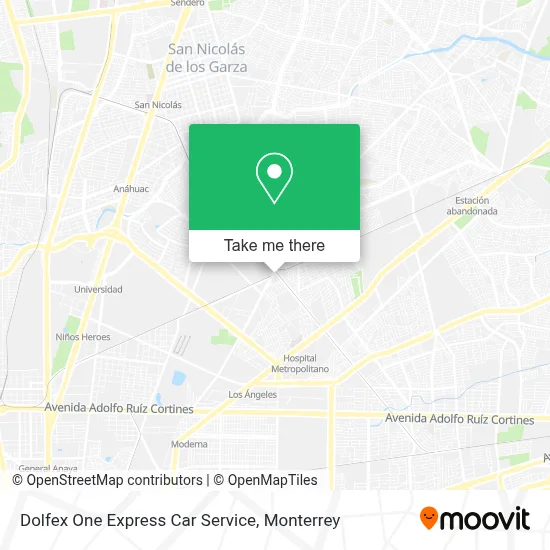 Dolfex One Express Car Service map
