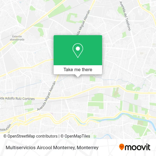 Multiservicios Aircool Monterrey map