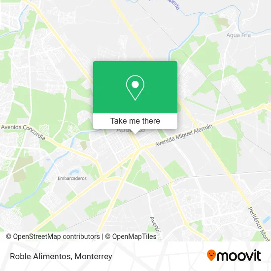 Roble Alimentos map