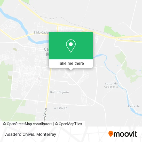 Asadero Chivis map