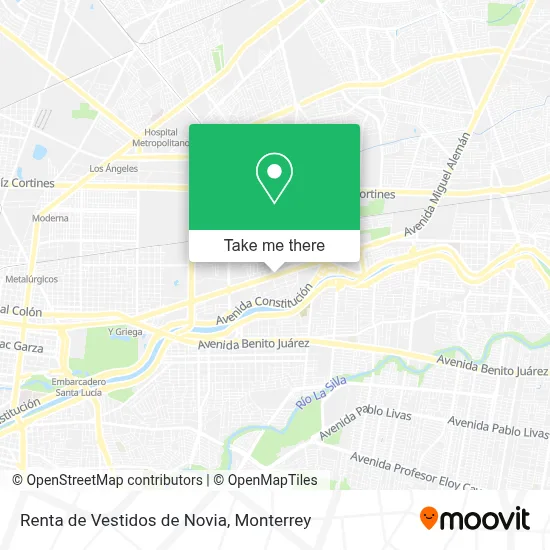 Renta de Vestidos de Novia map