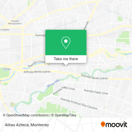 Alitas Azteca map