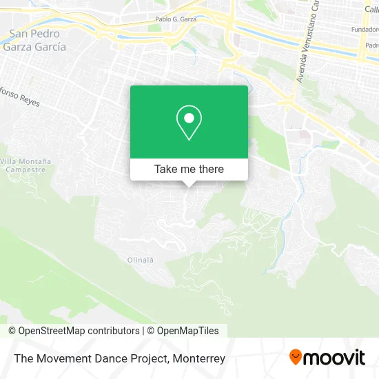 The Movement Dance Project map