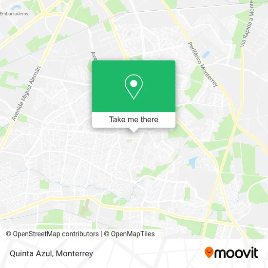 Quinta Azul map
