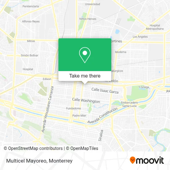 Multicel Mayoreo map