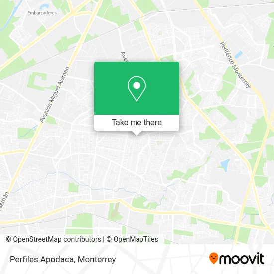 Perfiles Apodaca map