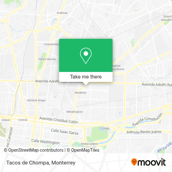 Tacos de Chompa map