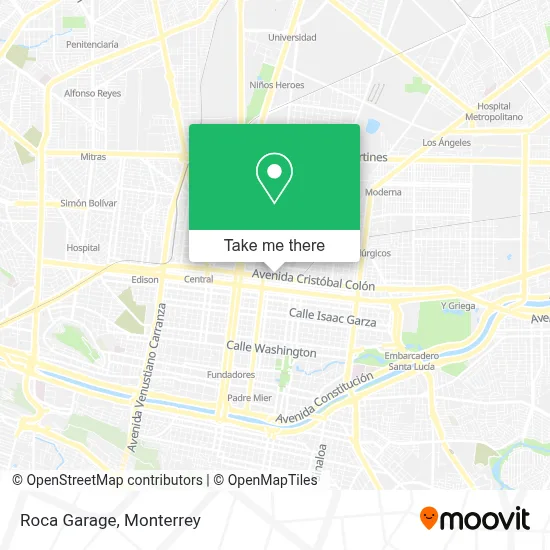 Roca Garage map