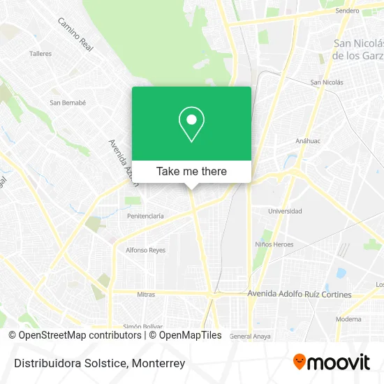 Distribuidora Solstice map