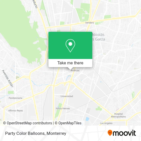 Party Color Balloons map